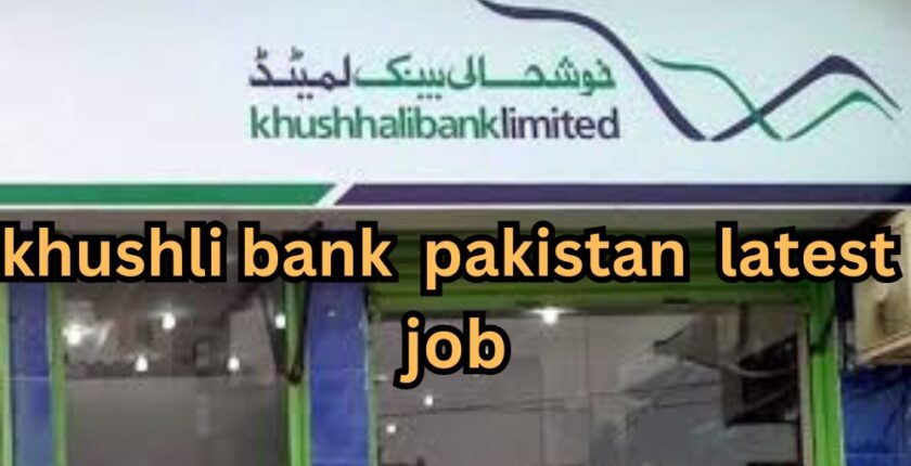 khuslhali Bank Job Apply 2025 Online