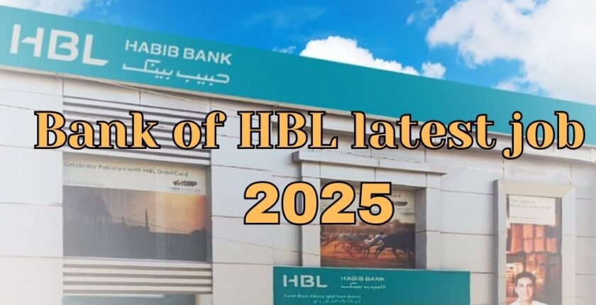 HBL Job Apply 2025 advertisement